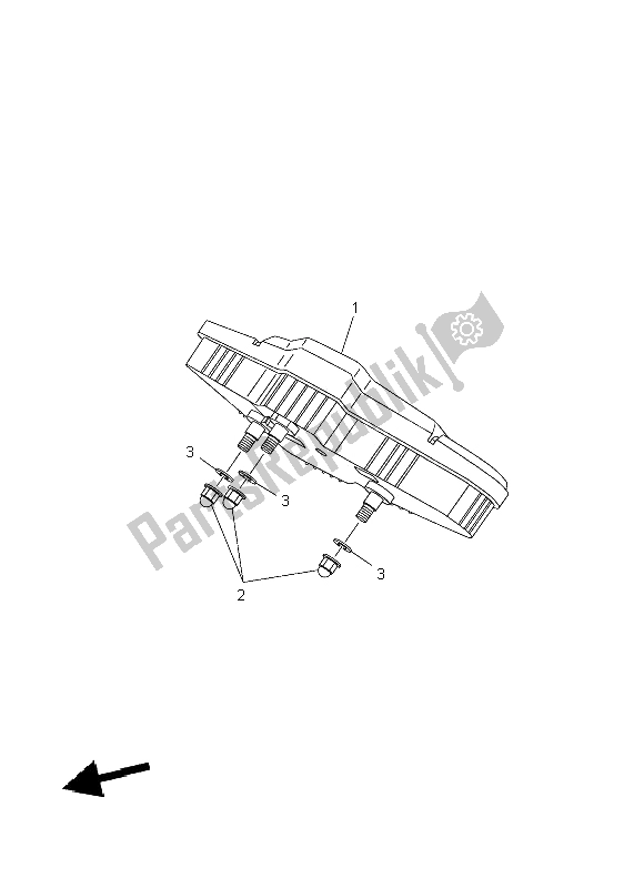 All parts for the Meter of the Yamaha YFM 550 Fwad 2014