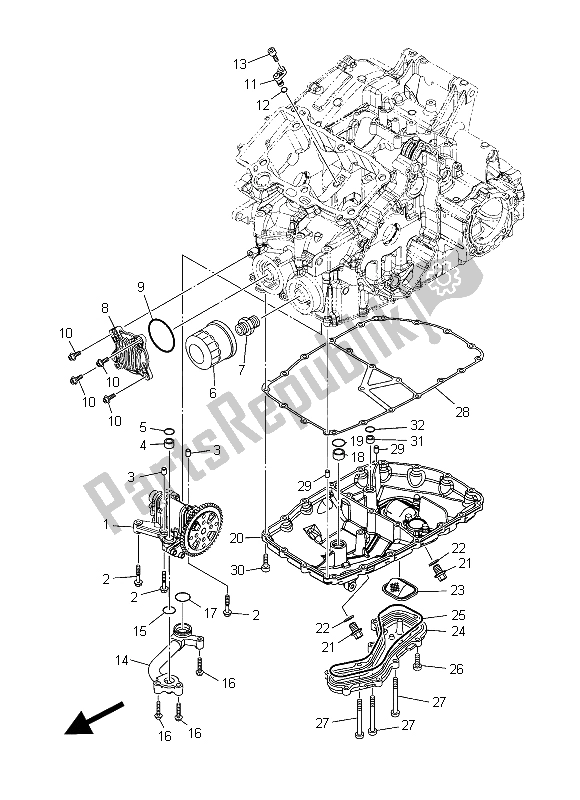 Todas las partes para Bomba De Aceite de Yamaha XT 1200Z 2015