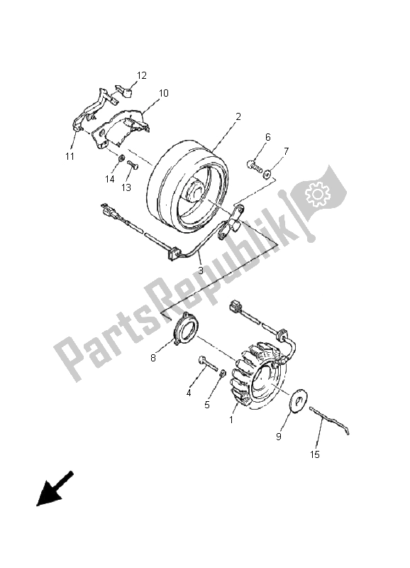 Wszystkie części do Generator Yamaha V MAX 12 1200 2001