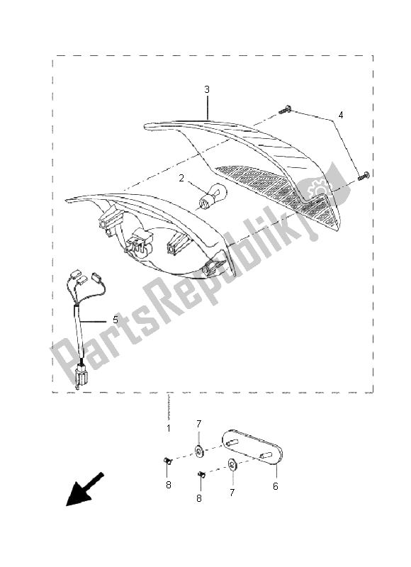 Todas las partes para Luz De La Cola de Yamaha CW 50N BWS 2009