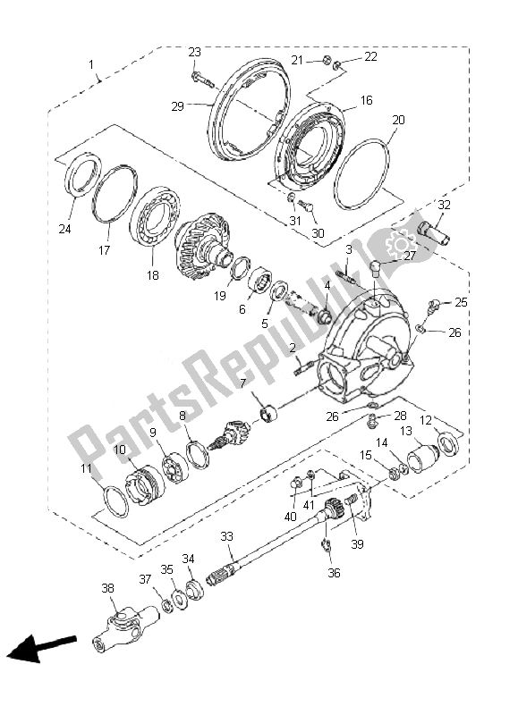 Todas las partes para Eje De Accionamiento de Yamaha FJR 1300A 2007
