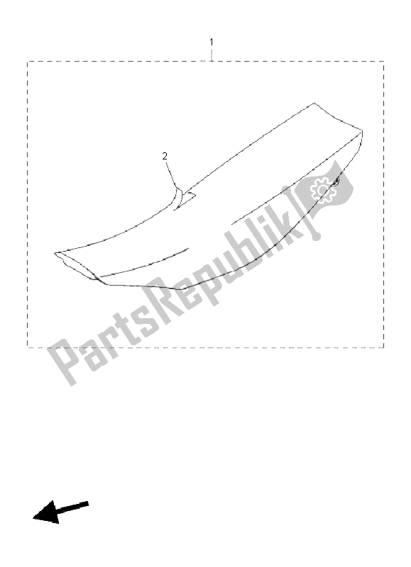 All parts for the Seat of the Yamaha YZ 450F 2011