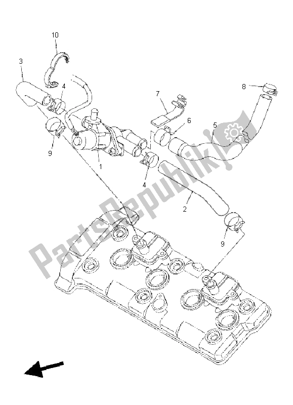 Tutte le parti per il Sistema Di Induzione Dell'aria del Yamaha FZ8 N 800 2011