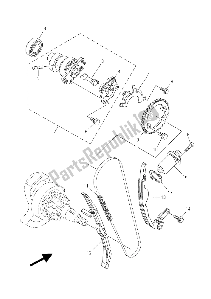 Wszystkie części do Wa? Ek Rozrz? Du I ? A? Cuch Yamaha YXM 700 ES Viking 2015