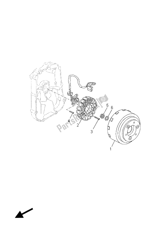 All parts for the Generator of the Yamaha YP 125 RA X MAX Business 2012