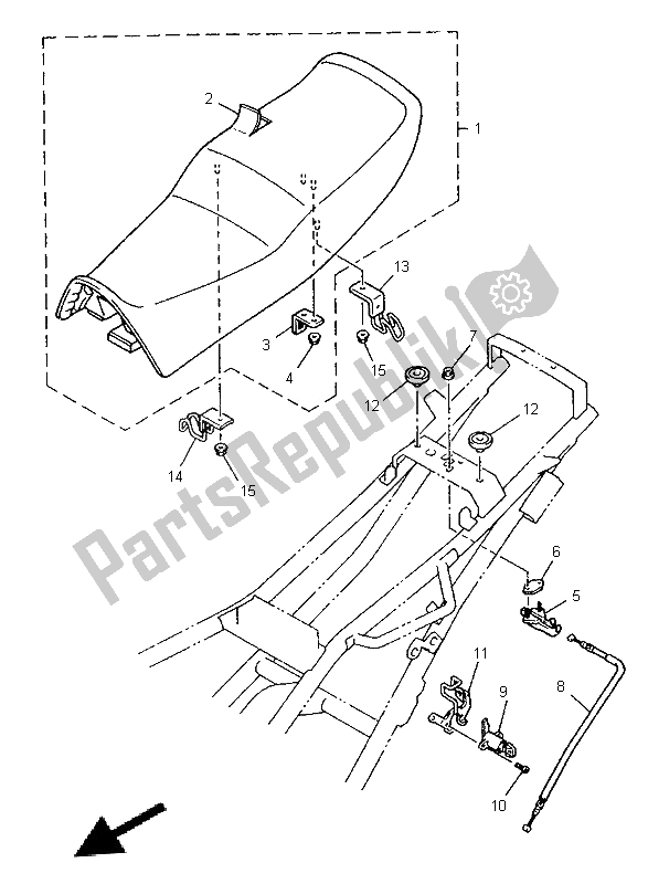 Todas las partes para Asiento de Yamaha XJ 900S Diversion 1996