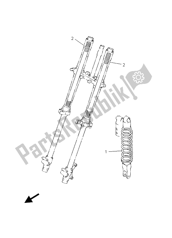 All parts for the Alternate (chassis) of the Yamaha YZ 85 SW LW 2003