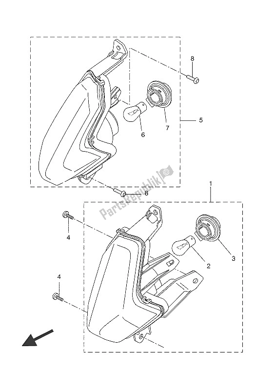 Tutte le parti per il Luce Lampeggiante del Yamaha YP 125 RA 2016