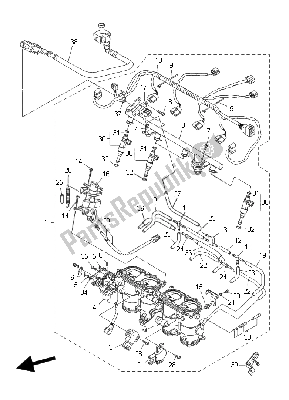 Tutte le parti per il Immissione 2 del Yamaha FZ1 N Fazer 1000 2009