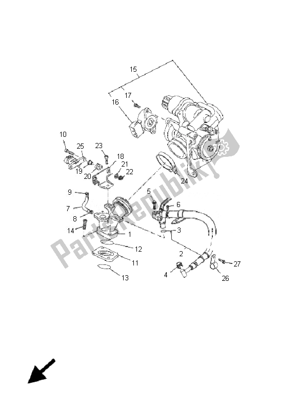 Tutte le parti per il Presa del Yamaha YP 125R X MAX 2007