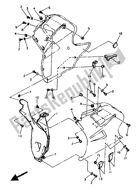 Wszystkie części do Os? Ona 3 Yamaha FZR 1000 1991