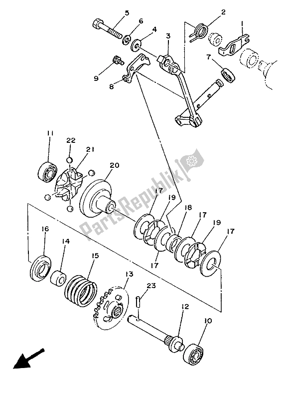 Todas las partes para Gobernador de Yamaha YZ 250 LC 1990