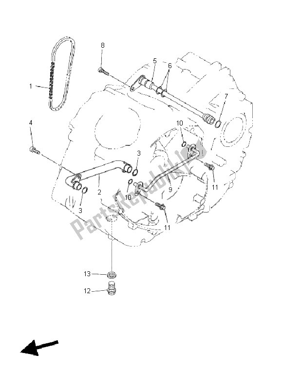 Tutte le parti per il Pompa Dell'olio del Yamaha XVS 1300A 2011