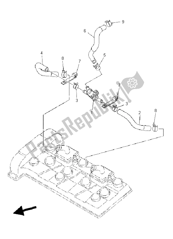 All parts for the Air Induction System of the Yamaha XJ6N 600 2011