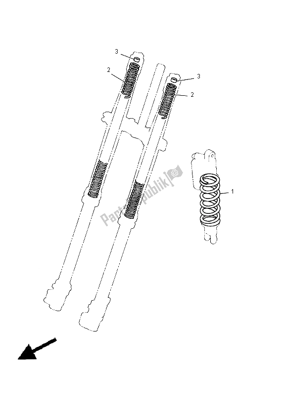Todas las partes para Alternativo (chasis) de Yamaha YZ 250 2000