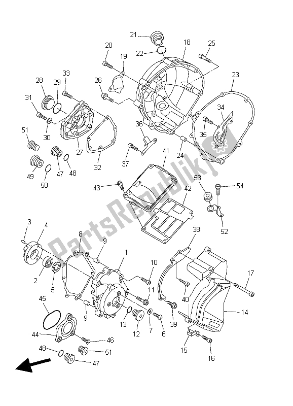 Tutte le parti per il Coperchio Del Carter 1 del Yamaha YZF R1 1000 2006