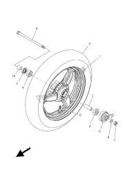 roda dianteira para roda fundida