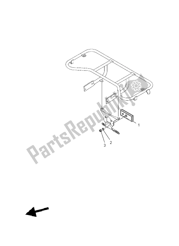 All parts for the Electrical 2 of the Yamaha YFM 125 Grizzly 2X4 2012