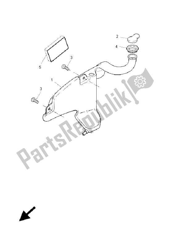 All parts for the Oil Tank of the Yamaha CW 50 RS BWS 2009