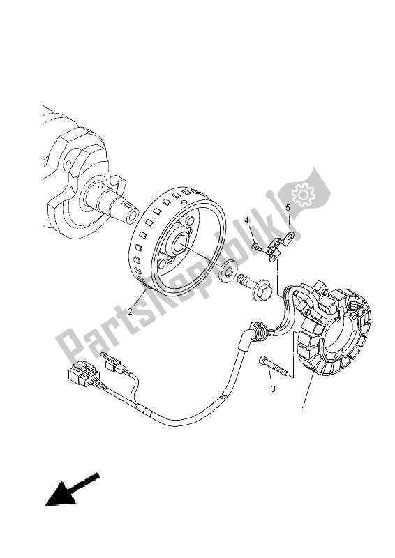 Wszystkie części do Generator Yamaha MT 07A 700 2014