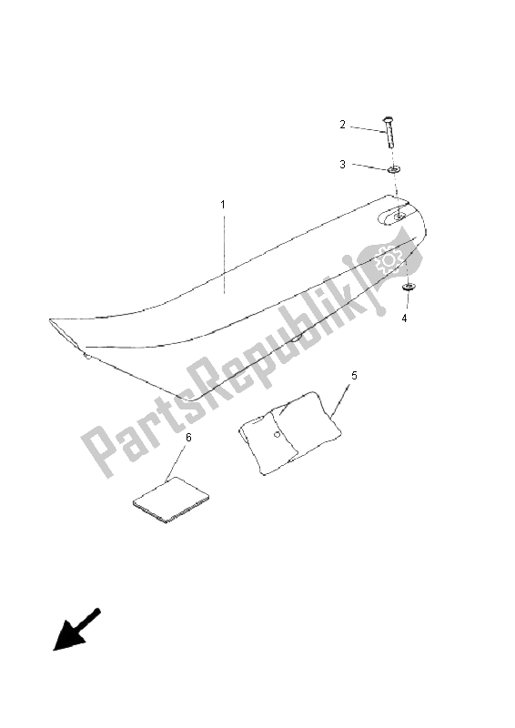 Tutte le parti per il Posto A Sedere del Yamaha DT 50R SM 2009