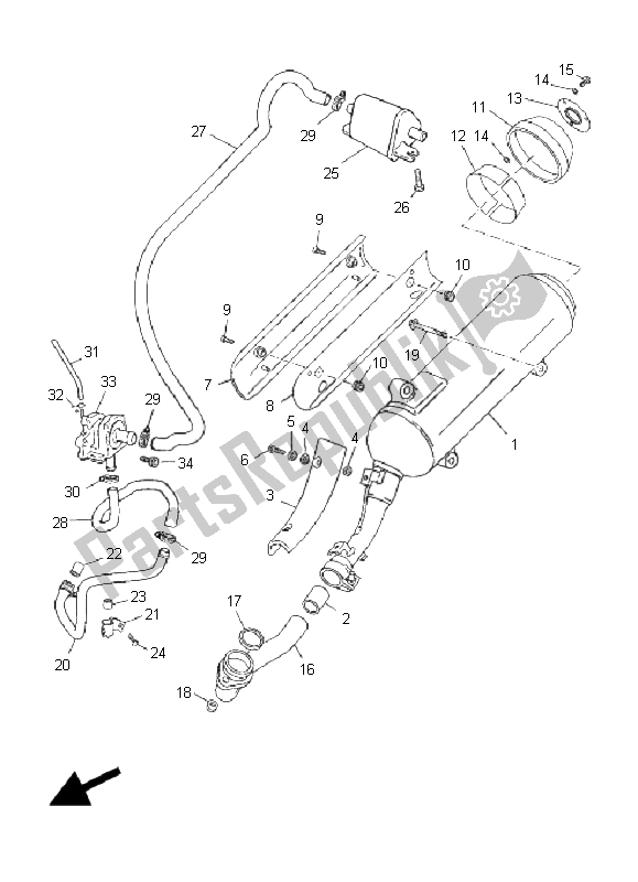 Todas las partes para Cansada de Yamaha YP 125R E Majesty 2008