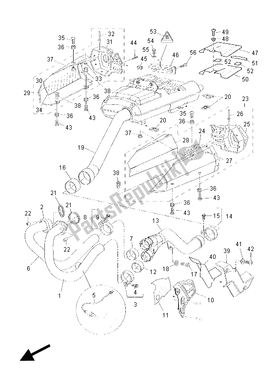 Wszystkie części do Wydechowy Yamaha XT 660Z Tenere 2015