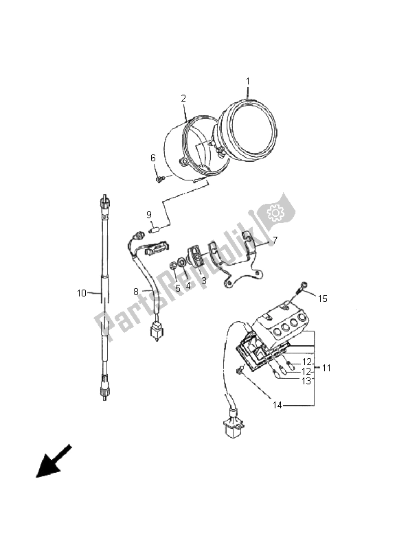 Todas las partes para Metro de Yamaha XV 535 Virago 25 KW 2001