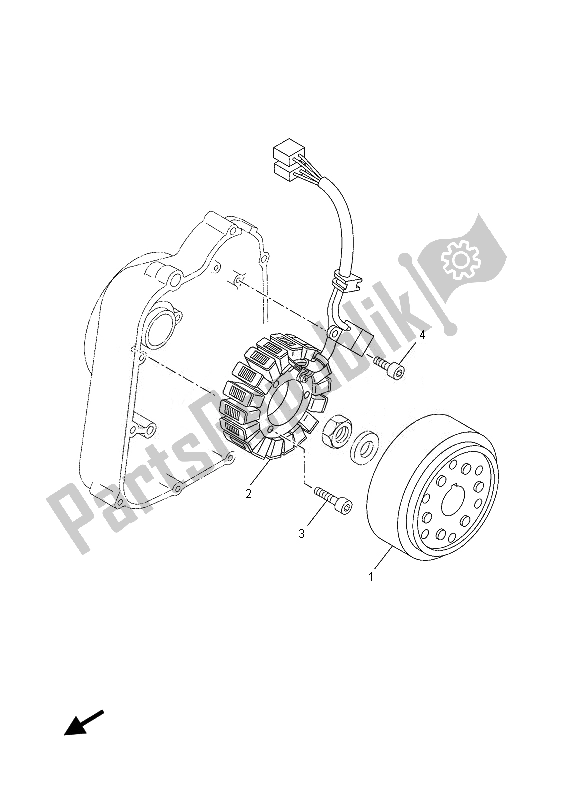 Tutte le parti per il Generatore del Yamaha YP 250R 2013