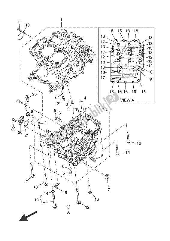 Toutes les pièces pour le Carter du Yamaha XSR 700 2016