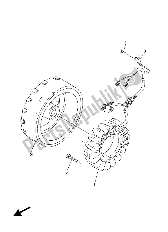 Wszystkie części do Generator Yamaha XVS 950 CR 2015