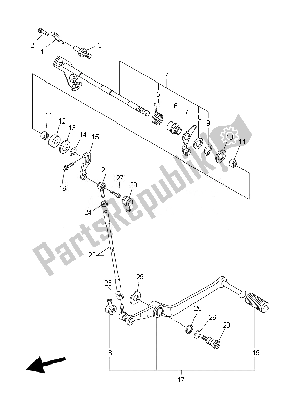 Tutte le parti per il Albero Del Cambio del Yamaha YZF R6 600 2007