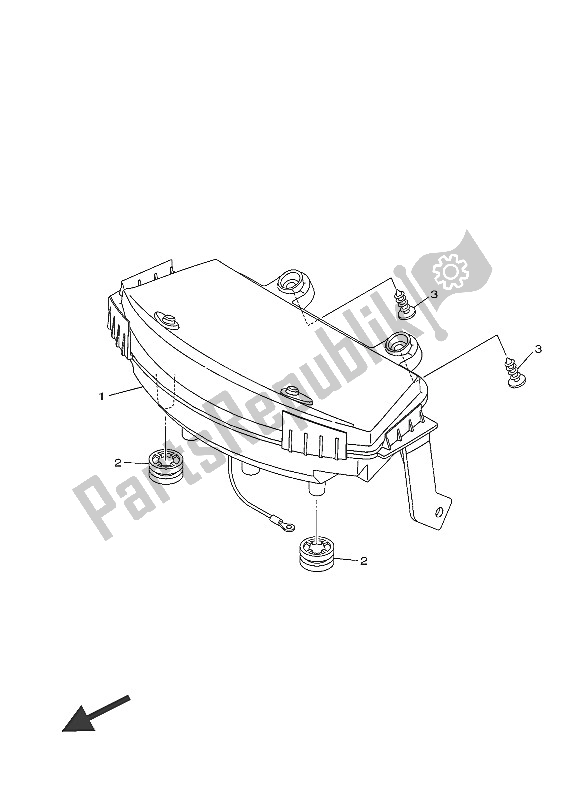 Tutte le parti per il Metro del Yamaha MW 125 2016