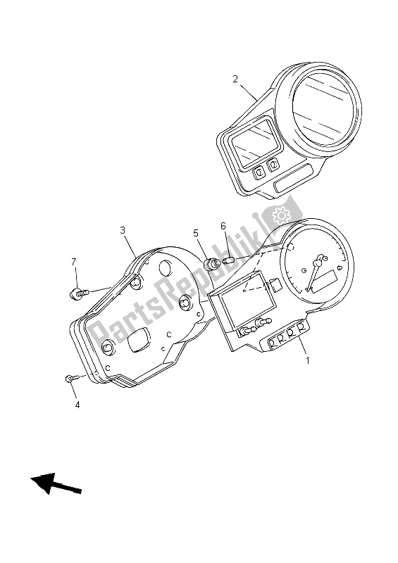 Tutte le parti per il Metro del Yamaha YZF R6 600 1999