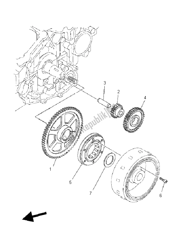 Todas las partes para Embrague De Arranque de Yamaha TDM 900 2007