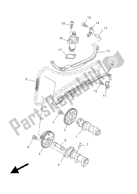 Toutes les pièces pour le Arbre à Cames Et Chaîne du Yamaha YP 400R 2014