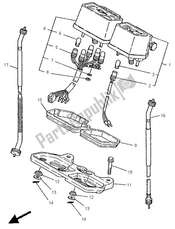 Todas as partes de Metro do Yamaha DT 125R 1995