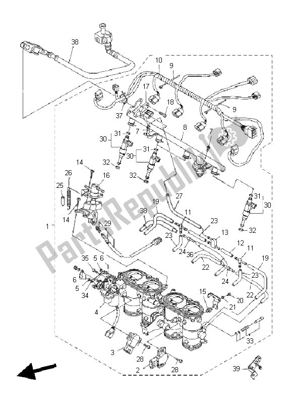 Tutte le parti per il Immissione 2 del Yamaha FZ1 S Fazer 1000 2011