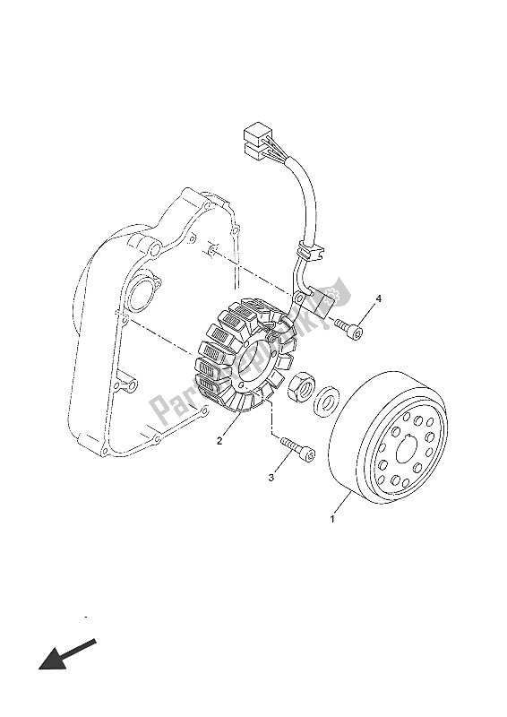 Wszystkie części do Generator Yamaha YP 250 RA 2016