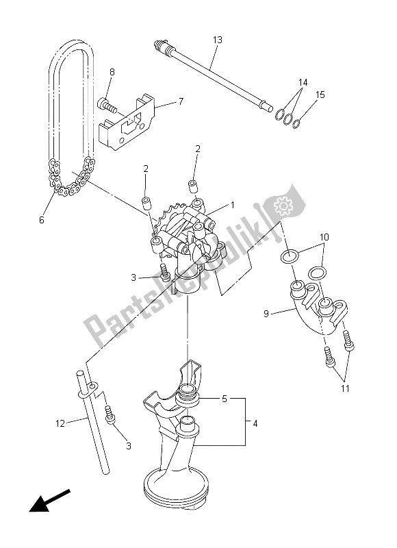 Toutes les pièces pour le La Pompe à Huile du Yamaha XJ6N 600 2015