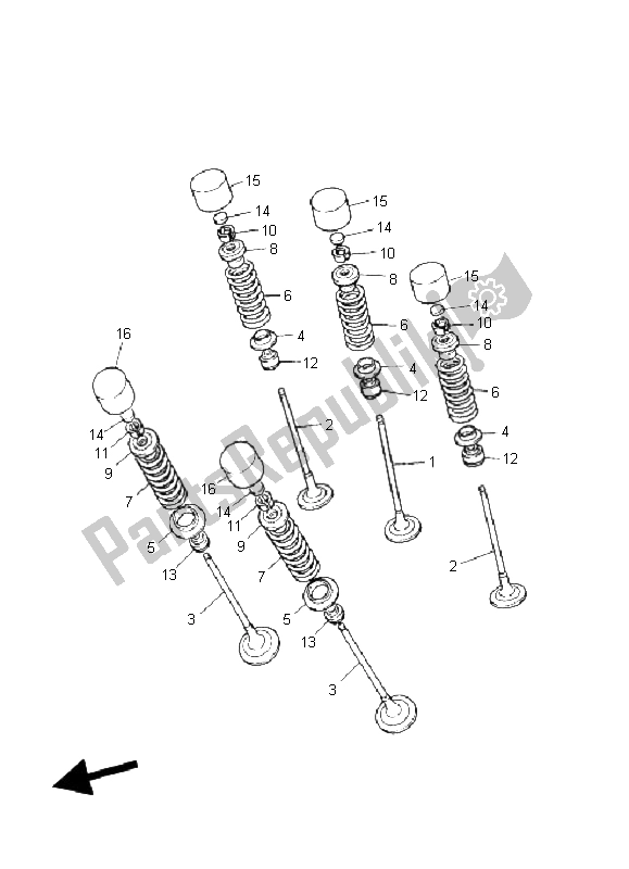 All parts for the Valve of the Yamaha FZ1 S Fazer 1000 2006