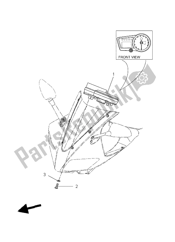 Toutes les pièces pour le Mètre du Yamaha YZF R 125 2009