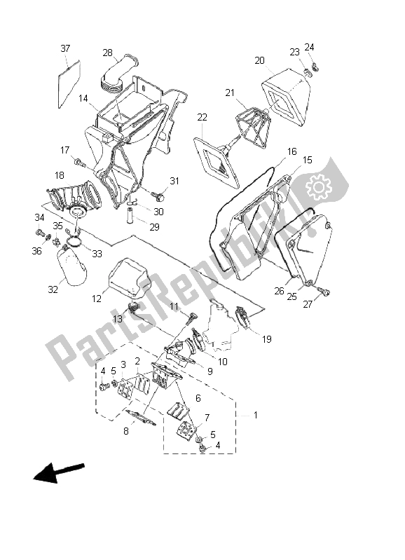 Tutte le parti per il Presa del Yamaha DT 125 RE 2006