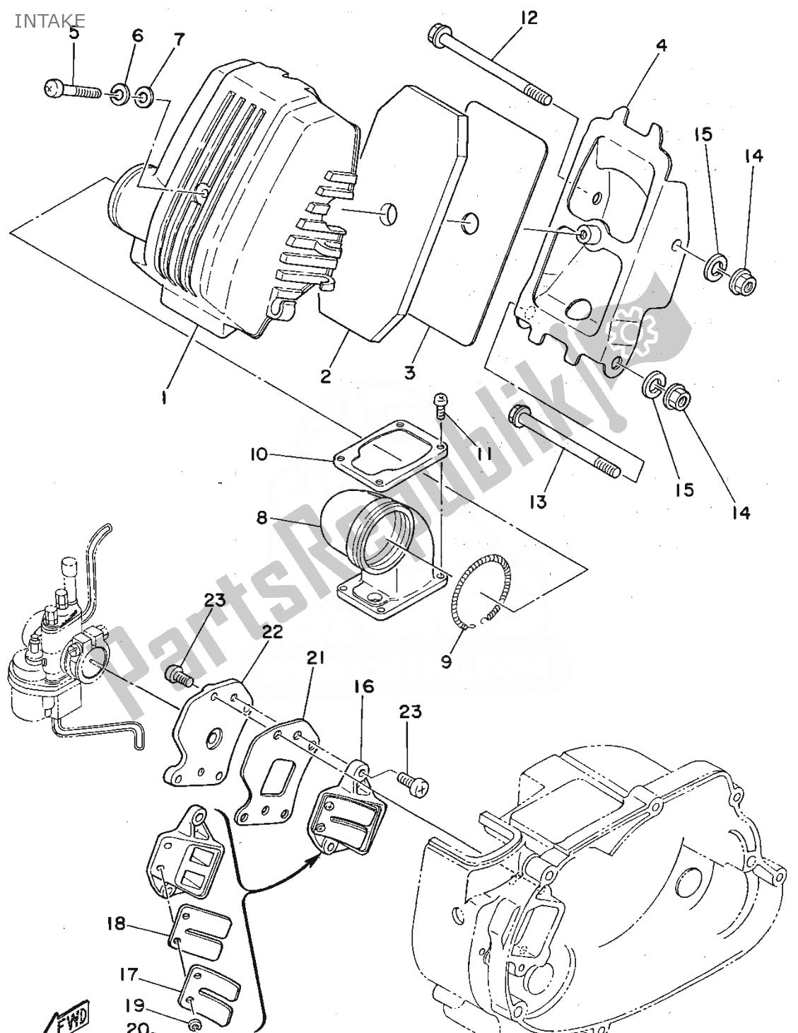 Todas las partes para Consumo de Yamaha FS1 1979