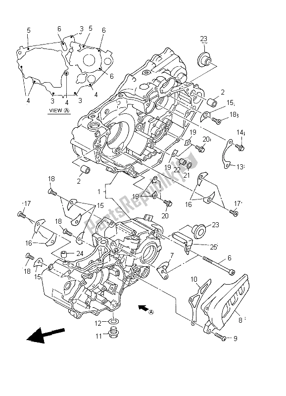 Todas las partes para Caja Del Cigüeñal de Yamaha YZ 426F 2002