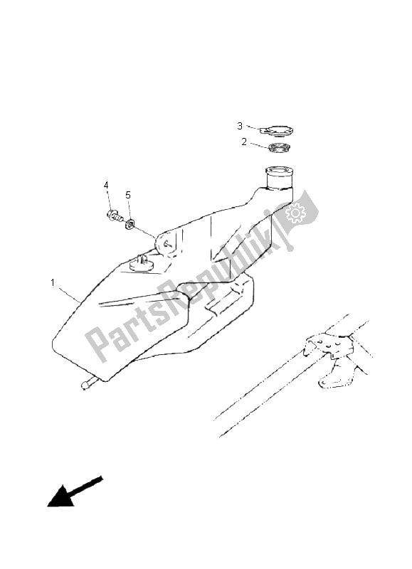 All parts for the Oil Tank of the Yamaha C 50R AC JOG 2011