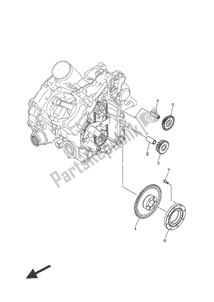 Todas las partes para Embrague De Arranque de Yamaha YFM 700 FWA Grizzly 4X4 2016