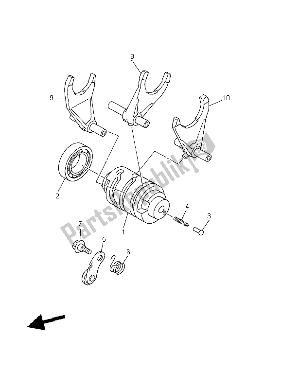 Tutte le parti per il Camma Cambio E Forcella del Yamaha WR 426 400F 2002