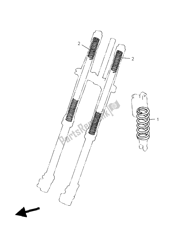 All parts for the Alternate For Chassis of the Yamaha YZ 125 2009