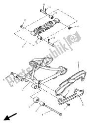 brazo trasero y suspensión